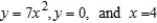 Find the center of mass of the lamina bounded by the graphs of the equations   for the density   . A)    B)    C)    D)    E)   
