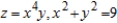 Use a double integral in polar coordinates to find the volume of the solid in the first octant bounded by the graphs of the equations given below.   A)    B)    C)    D)    E)   