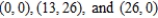 Find the mass of the triangular lamina with vertices   for the density   . ​ A)  170k B)  347k C)  338k D)  169k E)  343k