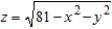 Use a double integral in polar coordinates to find the volume of the solid inside the hemisphere   but outside the cylinder   . A)    B)    C)    D)    E)   