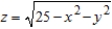 Sketch the level curves for the function   for the given c-values   . A)    B)    C)    D)    E)   