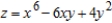Find the second partial derivative for the function   with respect to x. A)    B)    C)    D)    E)   
