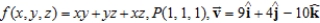 Find the directional derivative of the function at P in the direction of   .   A)  30/   B)  -10/   C)  6/   D)  46/   E)  -46/  