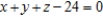 Use Lagrange multipliers to minimize the function   subject to the following constraint. ​   ​ Assume that x, y, and z are positive. ​ A)    B)    C)    D)    E)   