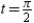 The parametric equations for the paths of two projectiles are given below. At what rate is the distance between the two objects changing at   ? Round your answer to two decimal places.     A)  -1.15 B)  -1.94 C)  -0.77 D)  -4.95 E)  -2.76