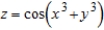 Find the partial derivative   for the function   . ​ A)    ​ B)    ​ C)    ​ D)    ​ E)    ​