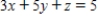 Find the minimum distance from the point   to the plane   . A)    ​ B)    ​ C)    ​ D)    ​ E)    ​