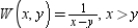 The average length of time that a customer waits in line for service is   where y is the average arrival rate, written as the number of customers per unit of time, and x is the average service rate, written in the same units. Evaluate   . Note: x and y are given as the number of customers per hour. ​ A)  13 min B)  10 min C)  7 min D)  8 min E)  12 min