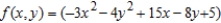 Examine the function   for relative extrema. ​ A)  relative minimum:   B)  relative maximum:   ​ C)  relative maximum:   D)  relative maximum:   E)  relative minimum:  