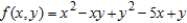 For   find all values of x and y such that   and   simultaneously. ​ A)    B)    C)    D)    E)   