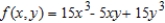 For   , find all values of x and y such that   and   simultaneously. ​   ​ A)    ​ B)    ​ C)    ​ D)    ​ E)    ​