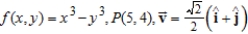 Find the directional derivative of the function at P in the direction of   .   A)    B)    C)    D)    E)   