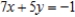 Use Lagrange multipliers to find the minimum distance from the line   to the point   . ​ A)    ​ B)    ​ C)    ​ D)    ​ E)    ​