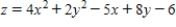 Identify the point(s)  on the surface   where the tangent plane is horizontal. ​ A)    ​ B)    ​ C)    ​ D)    ​ E)    ​