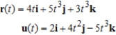 Use the properties of the derivative to find   given the following vector-valued functions.   A)    B)    C)    D)    E)   