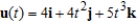 Use the properties of the derivative to find   given the following vector-valued functions.     A)    B)    C)    D)    E)   