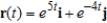 Find   at time   for the plane curve   . Round your answer to three decimal places. A)  28.451 B)  28.636 C)  28.400 D)  28.111 E)  20.897