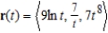 The position vector   describes the path of an object moving in space. Find the velocity   of the object. A)    B)    C)    D)    E)   