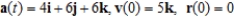 Use the given acceleration function and initial conditions to find the position at time t = 4.   A)    B)    C)    D)    E)   