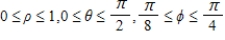 Graph the solid described in spherical coordinates. ​   ​ A)  ​   B)  ​   C)  ​   D)  ​   E)  ​  