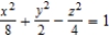 Identify the following quadric surface.   A)  hyperboloid of two sheets B)  elliptic cone C)  ellipsoid D)  elliptic paraboloid E)  hyperboloid of one sheet