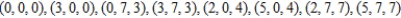 Find the volume of the parallelepiped with the following vertices.   A)    B)    C)    D)    E)   