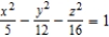 Identify the following quadric surface.   A)  ellipsoid B)  elliptic cone C)  elliptic paraboloid D)  hyperboloid of one sheet E)  hyperboloid of two sheets