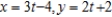 Write the corresponding rectangular equation for the curve represented by the parametric equation   by eliminating the parameter. A)    B)    C)    D)    E)   