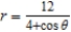 Find the eccentricity of the polar equation   . A)    B)    C)    D)    E)   