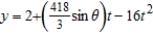 The parametric equations for the path of a projectile launched at a height h feet above the ground, at an angle   with the horizontal and having an initial velocity of   feet per second is given by   and   . The center field fence in a ballpark is 10 feet high and 400 feet from home plate. The ball is hit 2 feet above the ground. It leaves the bat at an angle of   degrees with the horizontal at a speed of 95 miles per hour as shown in the figure. Find the minimum angle at which the ball must leave the bat in order for the hit to be a home run using the parametric equations   and   . Round your answer to one decimal place. ​   ​ A)    B)    C)    D)    E)   
