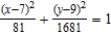 Find the foci of the ellipse given by   . A)    B)    C)    D)    E)   
