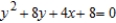 Find the vertex, focus, and directrix of the parabola and sketch its graph.   A)  vertex:   ; focus:   ; directrix     B)  vertex:   ; focus:   ; directrix     C)  vertex:   ; focus:   ; directrix     D)  vertex:   ; focus:   ; directrix     E)  vertex:   ; focus:   ; directrix    