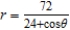 Find the distance from the pole to the directrix for the conic   . A)    B)    C)    D)    E)   