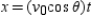 The parametric equations for the path of a projectile launched at a height h feet above the ground, at an angle   with the horizontal and having an initial velocity of   feet per second is given by   and   . The center field fence in a ballpark is 10 feet high and 400 feet from home plate. The ball is hit 2 feet above the ground. It leaves the bat at an angle of   degrees with the horizontal at a speed of 110 miles per hour as shown in the figure. Write a set of parametric equations for the path of the ball. ​   ​ A)    B)    C)    D)    E)   