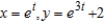 Sketch the curve represented by the parametric equations   . ​ A)    B)    C)    D)    E)   