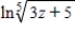 Use the properties of logarithms to expand the logarithmic expression   . ​ A)    B)    C)    D)    E)   