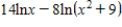Write the following expression as a logarithm of a single quantity. ​   ​ A)    B)    C)    D)    E)   