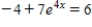 Solve the following equation for x. ​   ​ A)    B)    C)    D)    E)   