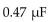 How much charge is stored in a   capacitor that drops 18 V? A)    B)    C)    D)   
