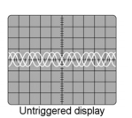    -This display in Figure 8-3 illustrates maladjustment of which control on the oscilloscope? A) coupling B) trigger level C) intensity D) volts/div
