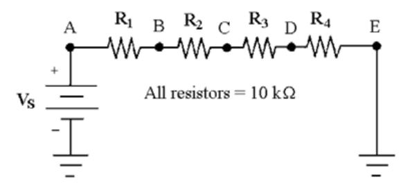    -What is the resistance between points B and E in Figure 6-3? A)    B)    C)    D)   