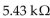 If a   resistor, a   resistor and a   resistor are connected in parallel across a 50 V source, what is the current through the   resistor? A) 4.72 mA B) 15.15 mA C) 9.21 mA D) 10.64 mA