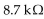 If   and   resistors are wired in series, the total resistance is  