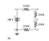    -Refer to Figure 4-2a. The resistor between points E and D looks charred. What most likely would cause this? A) short between A and D B) open A and the power supply C) short between A and B D) Any of these could cause this problem.