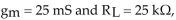   -Refer to Figure 20-2 (d) . If   the voltage gain would be: A) 62.5. B) 625. C) 6.25. D) not enough information.