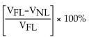 The formula for load regulation is: A)    B)    C)    D)   