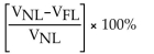 The formula for load regulation is: A)    B)    C)    D)   