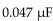 How long will it take a   capacitor to completely discharge through a   resistor? A) 0.47 ms B) 2.35 ms C) 5 s D) 0.18 ms