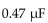 What is VC at the end of the input pulse to an RC integrator if the resistance is   the capacitance is   and the input is a 15 V, 4.7 ms pulse? A) 13.0 V B) 14.7 V C) 14.3 V D) 9.48 V