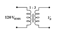    -When a 1   load resistor is connected across the secondary winding of a transformer with a turns ratio of 1:2, the source ʺseesʺ a reflected load of ________. A)    B)    C)    D)   